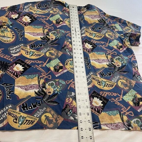 Hilo Hattie Y2K Vintage Hawaii Hawaiian 80s Short Sleeve Button Up Shirt Size XL - Picture 7 of 7